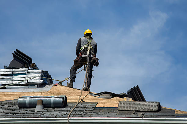 Professional Roof Installation technician working in Johnston, RI